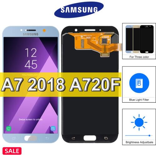 For Samsung A7 2017 Display For Samsung Galaxy A7 2017 LCD Screen A720 SM-A720F A720M LCDs Touch Screen Digitizer Assembly Parts