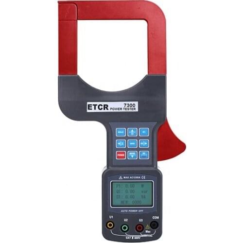 ETCR7300 3-phase Digital Power Analyzer 0.00V~600V Large Caliber Three Phase Power Clamp Meter