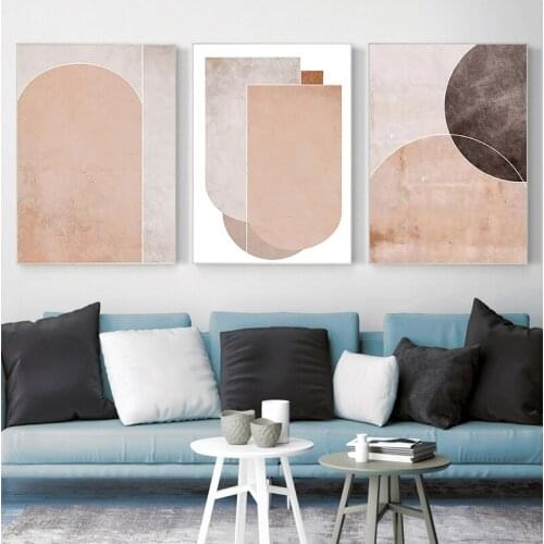 Geometry Shapes Canvas Poster Wall Art Prints Painting Decorative Pictures For Living Room Minimalist Nordic Decoration Home