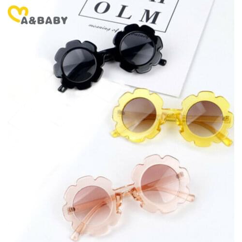 Ma&Baby 0-6Y Toddler Baby Kid Girl Boy Glasses Cute Flower Accessories Goggles Protection Outdoor Holiday Sunglasses Gifts DD15