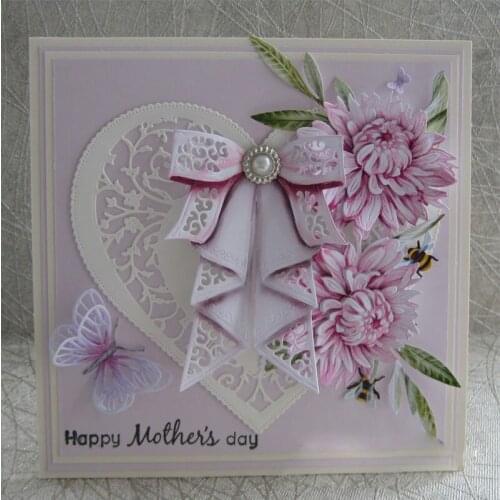 Butterfly Knot DIY Metal Cutting Dies Scrapbooking Template Handmade Decoration Craft Card Album Making Die Cut Stencil