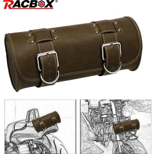 Motorcycle Fork Tool Bags Shape Motocross Storage Bag Motorbike Travel Luggage Bag Saddle Saddlebags weatherproof PU Leather