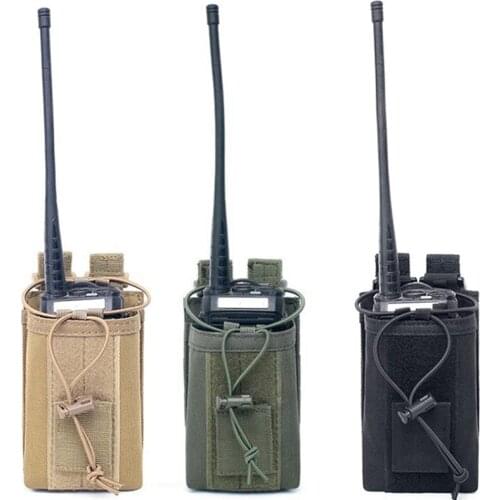 Hunting Molle Radio Holder Walkie Talkie Pouch Case for Duty Belt Radio Holster Tactical Military Intercom Tool Bag