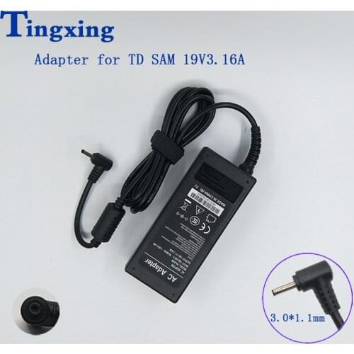 Apply to Samsung or Delta R430 R428 R528 notebook 19V 3.16A 3.0mm*1.1mm 65W AC Power Supply AC Adapter Laptop Charger