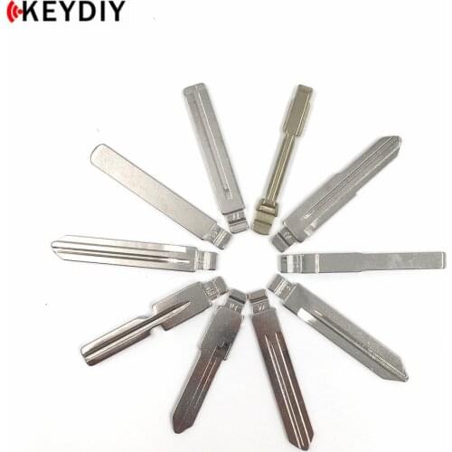 KEYDIY 10pcs/lot,High Quality Metal Blank Uncut Flip KD/JMD/VVDI Remote Replacement Blade For KD900