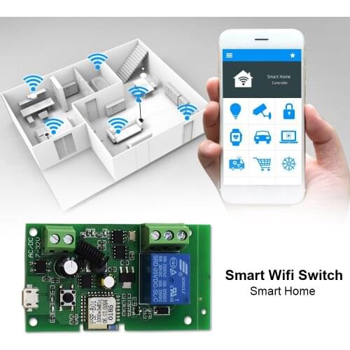 Alexa Smart WIFI Home Switch Ewelink Wireless USB Self-Locking Relay Module Wifi-Switch Google Smart Home Automation Controller