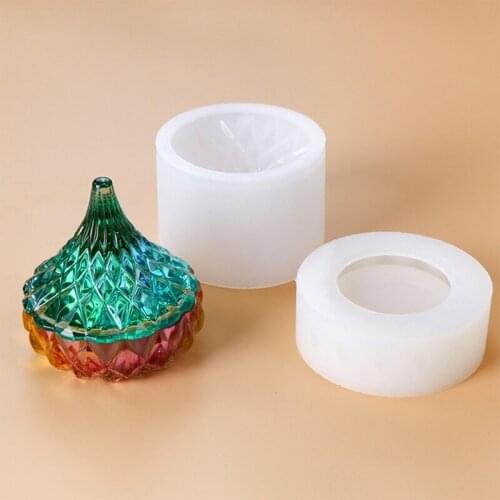 Storage Box Epoxy Resin Mold Water Drop Makeups Jewelry Holder Case Silicone Mould DIY Crafts Home Decorations Casting Tools