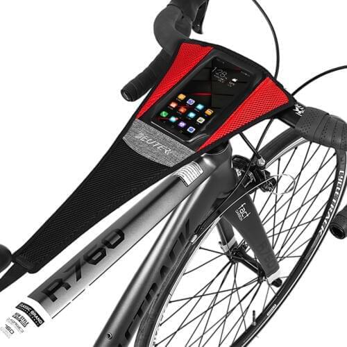 Indoor Bike Bicycle Trainer Sweat Cover Sweatband raining Frame Protector with Touch Screen Cell Phone Pocket