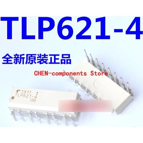 10pcs Optocoupler TLP621-4 DIP straight Insert