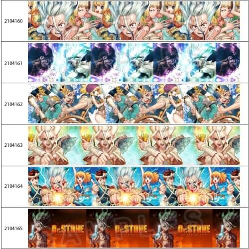 10 Yards Cartoon Anime Character Printed Grosgrain Ribbon DIY Handmade Materials