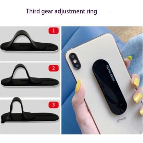 2020 New Third Gear Adjustment Ring Multi-functional Mobile Phone Bracket Anti-slip Lazy Desktop Telescopic Ring Buckle