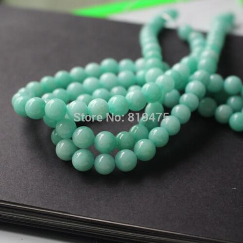 4mm 6mm 8mm Colorated Amazonite stone beads Forest Loose beads Light Blue Color 1 string about 40cm wholesale