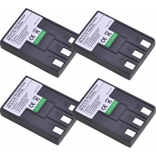 4Pc 1200mAh NB-3L NB3L NB 3L Camera Batteries Pack for Canon IXUS IIS SD110 IXY i2 i5 S700 750 700 IS IIS SD20 PC1114 PC1060 110