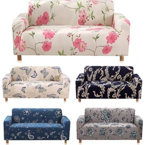 Household printing sofa cover elastic universal size living room furniture protection cover detachable sofa cover 1/2/3/4 seat