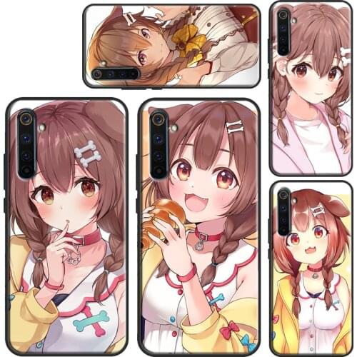 Inugami Korone Hololive Case For OnePlus 8T 9R Nord 7 8 9 Pro Coque For Realme 8 Pro Q3 6 7 C3 C11 C21 C15 GT Neo