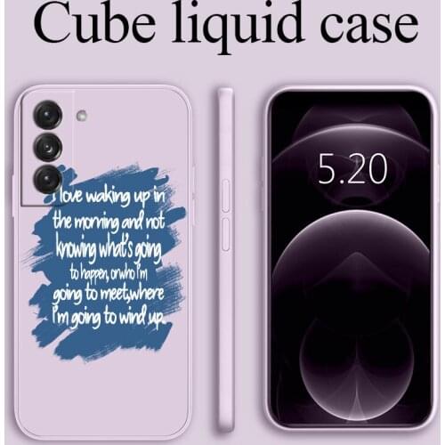 Text Case For Samsung Galaxy S21 S20 FE S10 Note 20 10 Ultra Plus A72 A52 A42 A32 A71 A51 A41 A31 A21S Soft Phone Cover