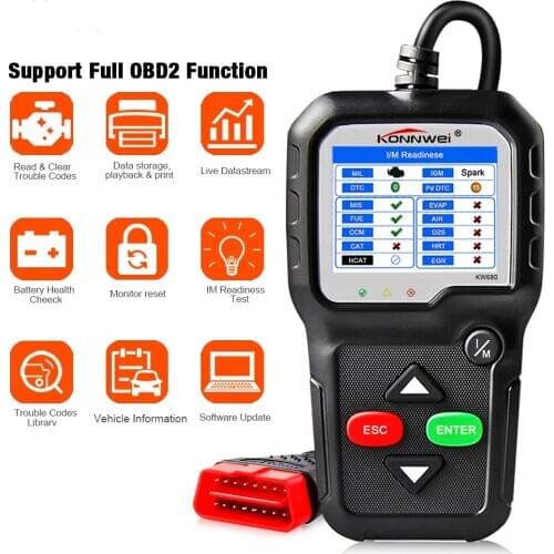 OBD2 Scanner Code Reader KW680 OBD Auto Diagnostic Scanner Tools Check Engine Light Tool Check Engine Light Tool scanner tools