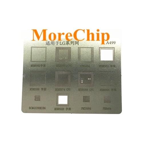 For LG BGA Stencil MSM8996 MSM8992 MSM8974 CPU RAM PM8994 PMI8994 Reballing IC Direct Heating Template Thicken A499 3pcs/lot