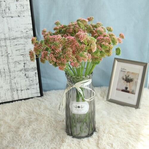 Simulation dandelion artificial flower family decoration wedding hold flower road lead wall fake flower silk flowers