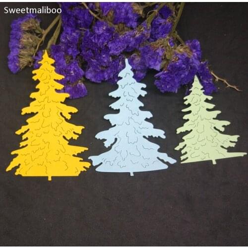 Christmas Tree Frame METAL CUTTING DIES Scrapbooking Craft Punch Embossing Stencils New 2021 Paper Card Making Template