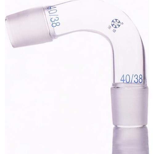 75 degree elbow,Joint 40/38,Distillation elbow,Distilling head 75 degree,bent standard ground mouth