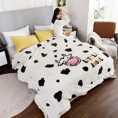 Soft & Warm Raschel Blanket 100% With Microfiber Filling Washable Blanket For Couch Sofa Bed Queen Size 71x87"