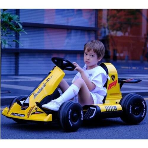2021 New Children Rechargable Electric Drift Go Kart Stroller For Boys And Girls, Adults Can Drive Also