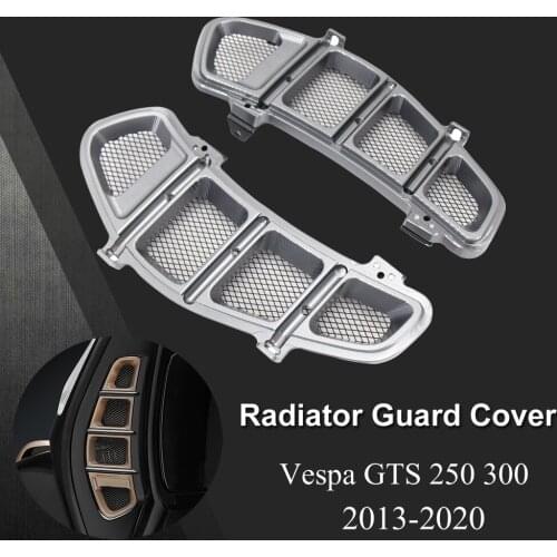 NEW For Vespa GTS 250 300 Motorcycle Accessories Radiator Guard Side Cover Protector Net CNC Aluminum Accessories 2013 - 2020
