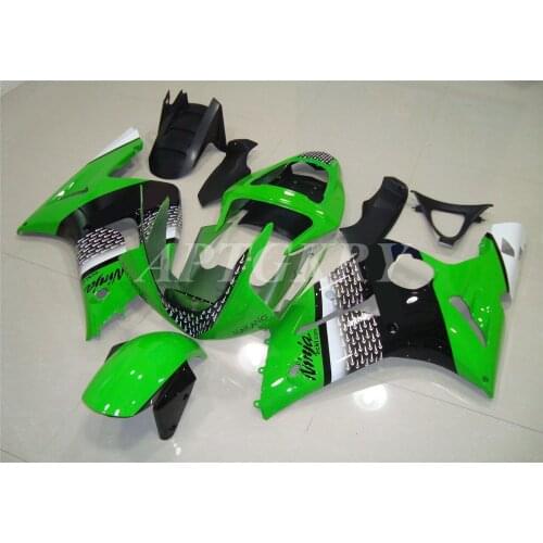 New ABS Plastic Shell Motorcycle Fairing kit Fit For Kawasaki Ninja ZX6R 636 ZX-6R 2003 2004 03 04 Bodywork Set Black Green