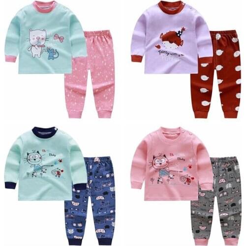 Autumn Baby Long Sleeve For Clothing Boys Girls Cotton Suit For Children Two Clothes Sets For Babies Newborn Baby Girl Clothes