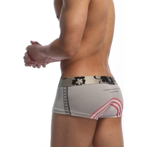 Richkeda Store New 2021 Boxer Gay Sexy Shorts Underwear Male Homme Cotton Mens Underwear Panties Underpants Man For Family