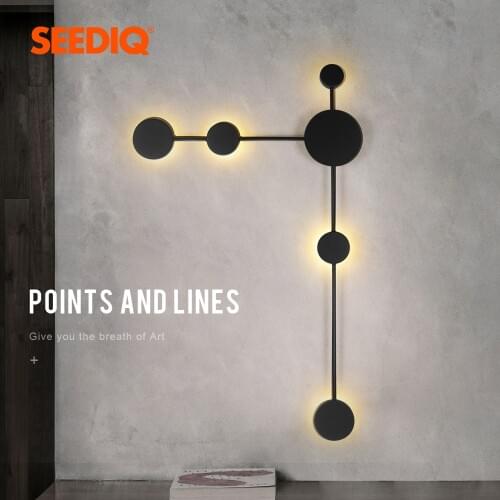 Modern Creative Led Wall Light For Home Living Room Wall Sconce Lighting Fixture 3 Color Dimmable Indoor Bedroom Led Wall Lamp