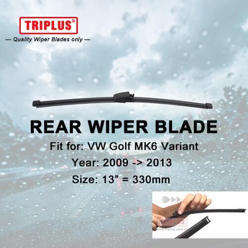 Rear Wiper Blade for VW Golf 6 Variant (2009-2013) 1pc 13" 330mm,Car Rear Windscreen Wipers,for Back Windshield Blades