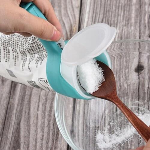 Seal Pour Food Storage Bag Clip Food Sealing Clip Effect Clamp With Large Discharge Nozzle For Storage Food Kitchen Tools