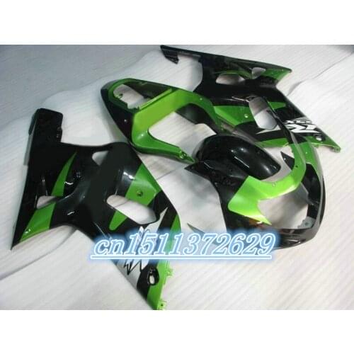 Green+Black 100%NEW fairing for SUZUKI 2001 2003 GSXR600 750 01 02 03 GSXR600 GSXR750 K1 01 02 03 GSXR 600 750 100%NEW fairings