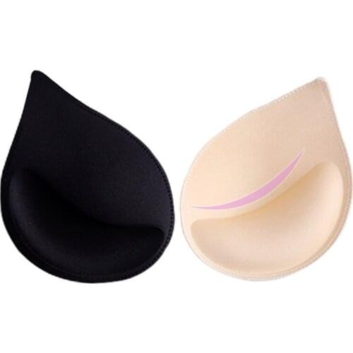 1 Pair Women Enhancer Bra Insert Pads Push Up Padded Removable Resilient For Sports Swimsuits Crossdresser Cosplay