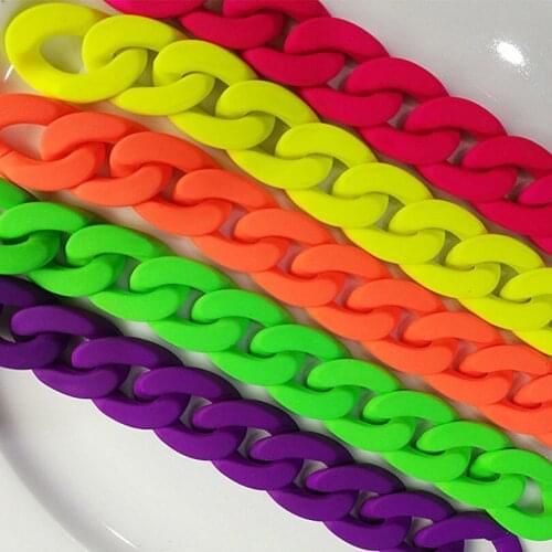 1PC Detachable Shoulder Bag Strap Acrylic Resin DIY Replacement Chain For Handles Bag Solid Color Bag Accessories Belt 40cm/60cm