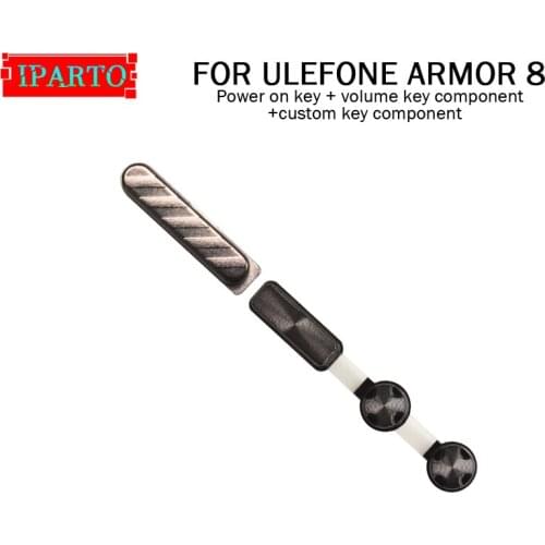 100% Original Power on key + volume key component + custom key component For ULEFONE ARMOR 8