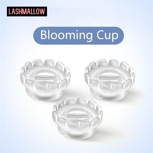 100pcs Blooming Cups for Professional Eyelash Extensions Rapid Bloom Sun Flower Glue Cup Easy Fan Making Lashes Accessories