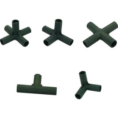 16mm Plant support Rod Connector Climbing plant trellis Edging Corner Connectors 3-way, 4-way, 5-way Bracket joint 2 Pcs