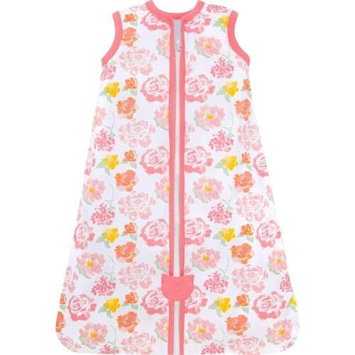 2021 Baby Blanket Floral Print Newborn Baby Sleeping Bag Wearable Blanket Cotton Bedding Swaddle Blanket Wrap Sleeping Bag Bla