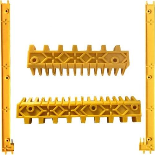 4pcs=1set=usd12 Escalator Parts Step demarcation yellow plastic 645B032H06 645B032H05 645B032H07 645B032H01