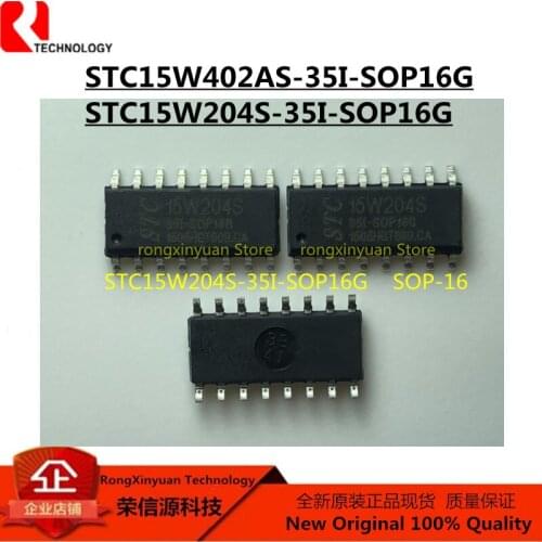 5pcs STC15W402AS-35I-SOP16G 15W402AS STC15W402AS STC15W402AS-35I STC15W204S-35I-SOP16G 15W204S STC15W204S STC15W204S-35I new