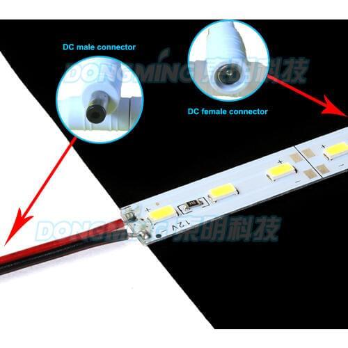 6pcs U profile aluminum 50cm 5630smd led lights DC 12V PC milky/clear cover led luces strip, led light bar, led bar light