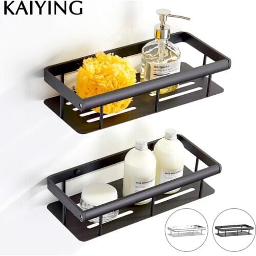 KAIYING Bathroom Shelf Aluminum Shower Caddy Rack Bathroom Accessories Wall Mounted Bathroom Corner Shelf Organizer Storage,BP55