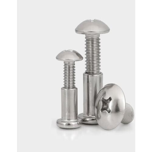 Big flat head splint to lock butt screws and rivets furniture childrens bed connection M6M8 stainless steel