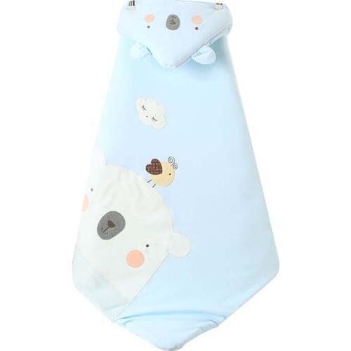Newborn Cotton Wrap Baby Sleeping Bag Infant Thicken Swaddle Baby Spring Autumn Warm Quilt Kids Boy Girl Thicken Cotton Blanket