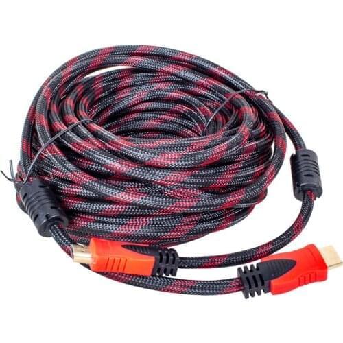 HDMI CABLE 15 METERS BRAIDED BOXED POWERMASTER (1.4 V - 3D)