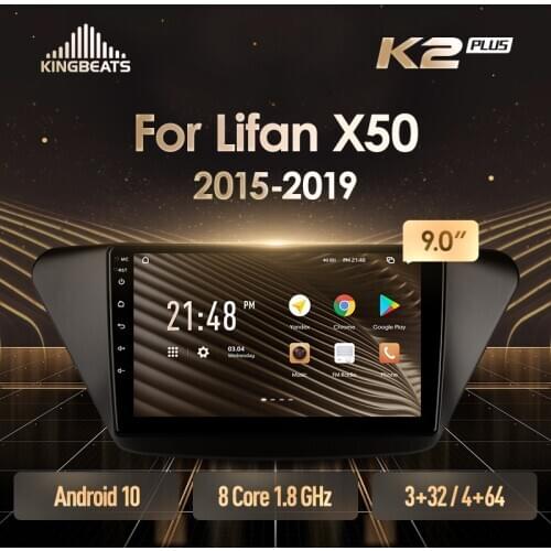 KingBeats Android 10 Octa-Core head unit HU 4G in Dash Car Radio Multimedia Video Player Navigation GPS For Lifan X50 2015 - 2019 no dvd 2 din Double Din Android Car Stereo 2din