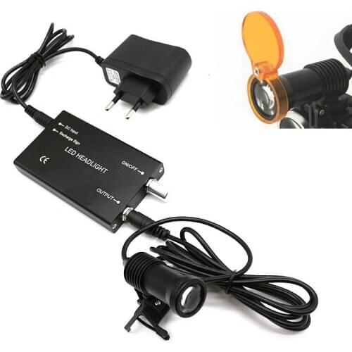 Clip Headlight for Dental Loupes 5W LED Medical Headlight Headlamp Dental Sugical ENT Headlamp with Filter